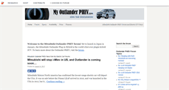 Desktop Screenshot of myoutlanderphev.com